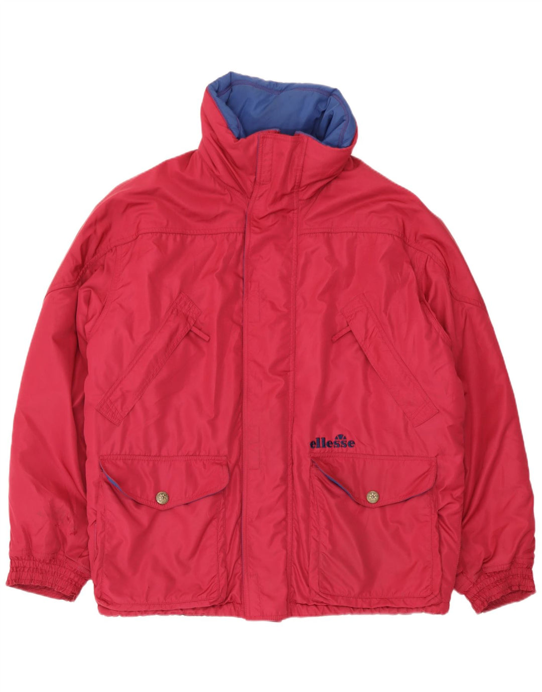 Ellesse Mens Ski Jacket UK 40 Large Pink Polyester