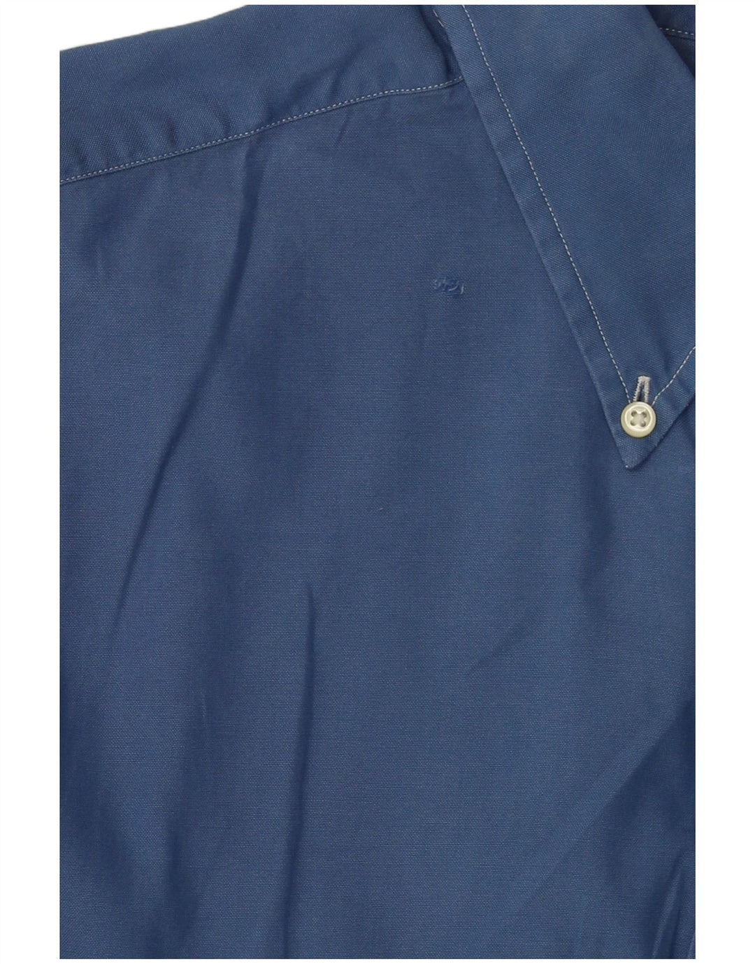 RALPH LAUREN Mens Yarmouth Loose Fit Shirt Size 17 XL Blue Cotton