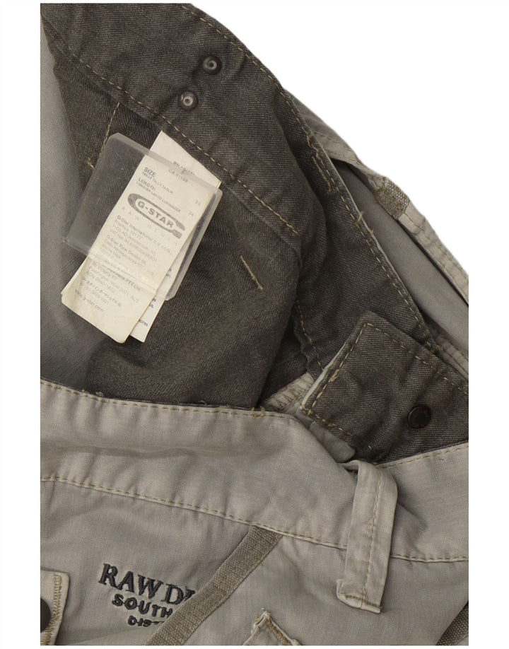 G-Star Mens Bootcut Cargo Trousers W34 L34 Grey Cotton