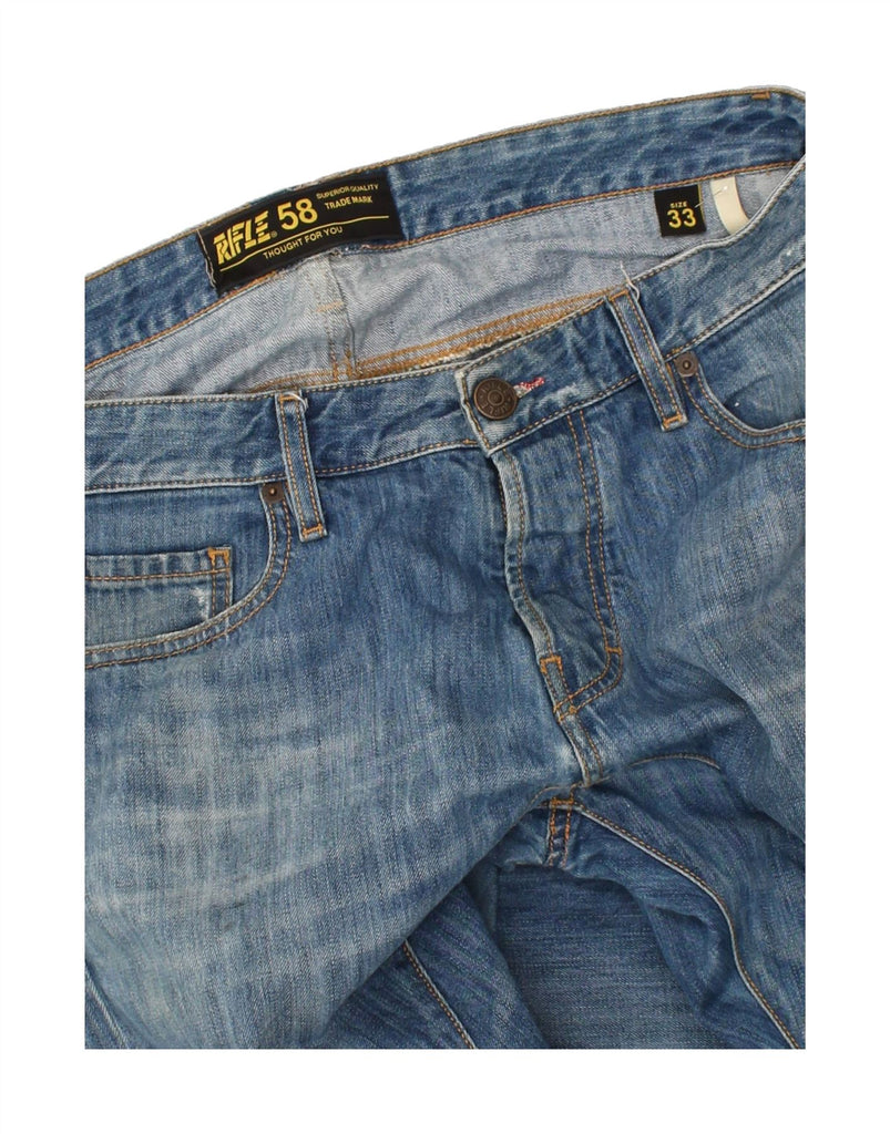 RIFLE Mens Slim Jeans W33 L31 Blue Cotton | Vintage Rifle | Thrift | Second-Hand Rifle | Used Clothing | Messina Hembry 