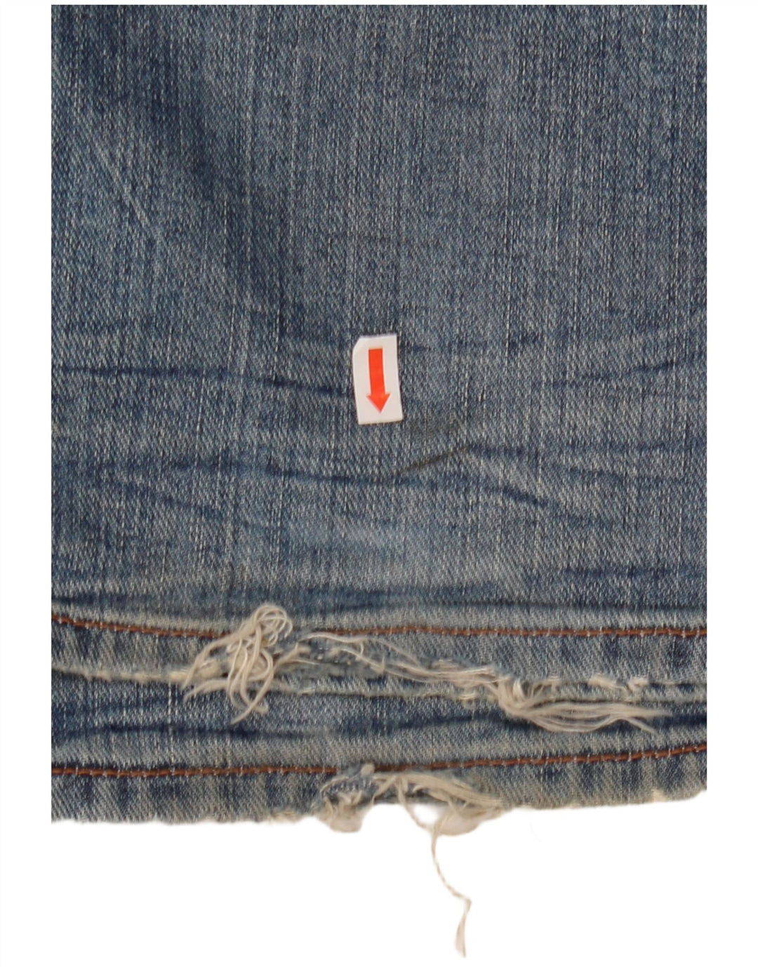 Tommy Hilfiger Mens Distressed Straight Straight Jeans W32 L35 Blue