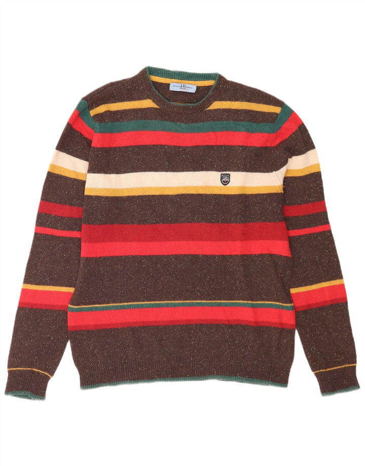 Harmont & Blaine Mens Crew Neck Jumper Sweater XL Multicoloured Striped