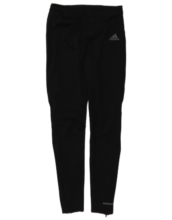 Adidas Womens Aeroready Leggings UK 12 Medium Black Polyester