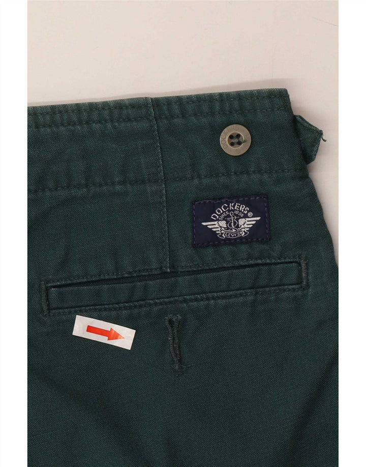 Dockers Mens Chino Shorts Medium W32 Green Cotton