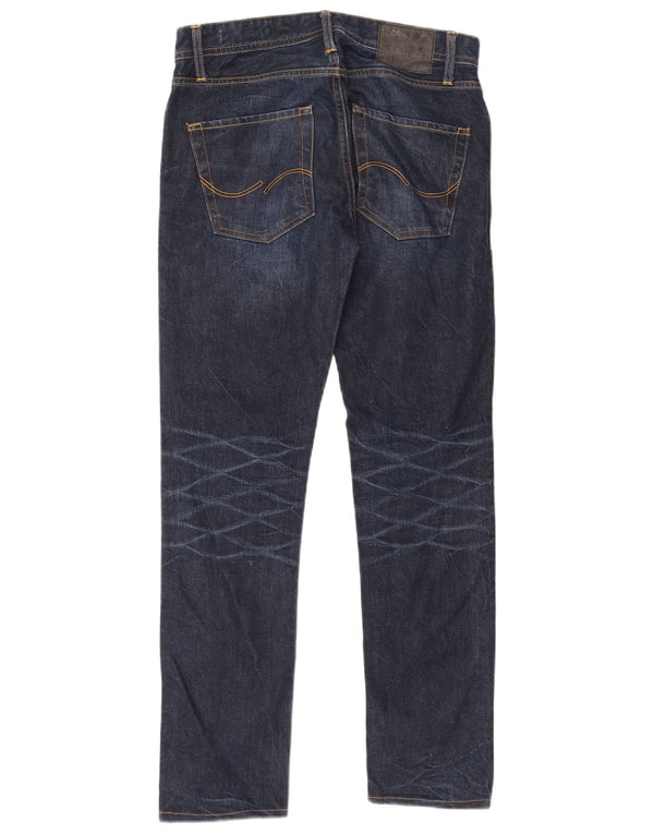Jack & Jones Mens Tim Slim Jeans W30 L34 Navy Blue Cotton