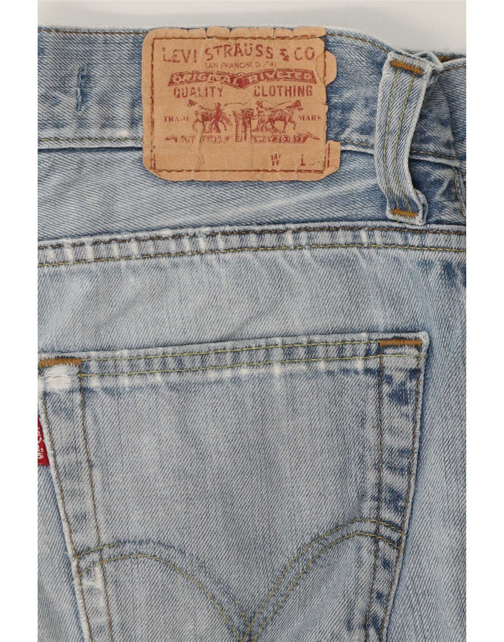 Levi's Womens 511 Distressed Slim Denim Shorts W26 Small Blue