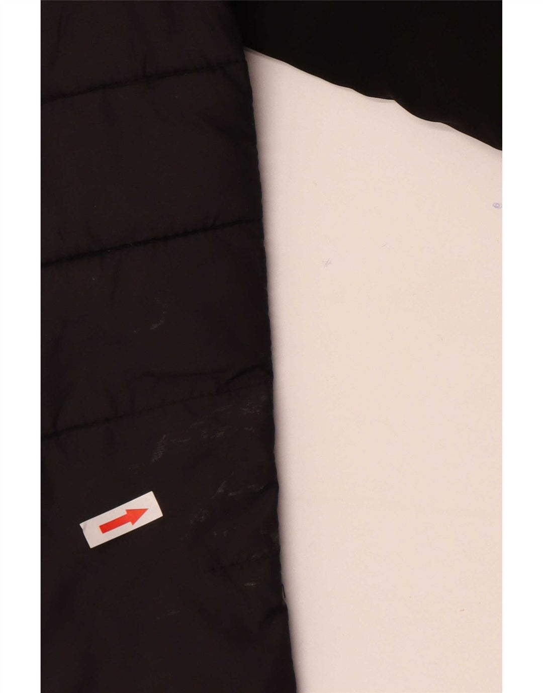 Ellesse Mens Hooded Padded Jacket UK 36 Small Black Nylon