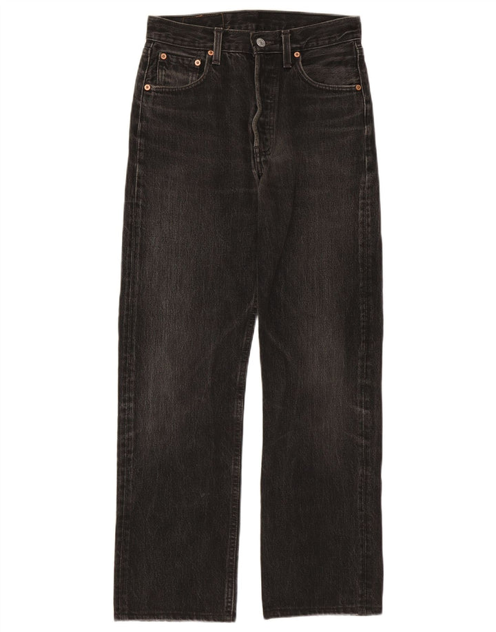 Levi's Womens Straight Jeans W28 L28 Black Cotton