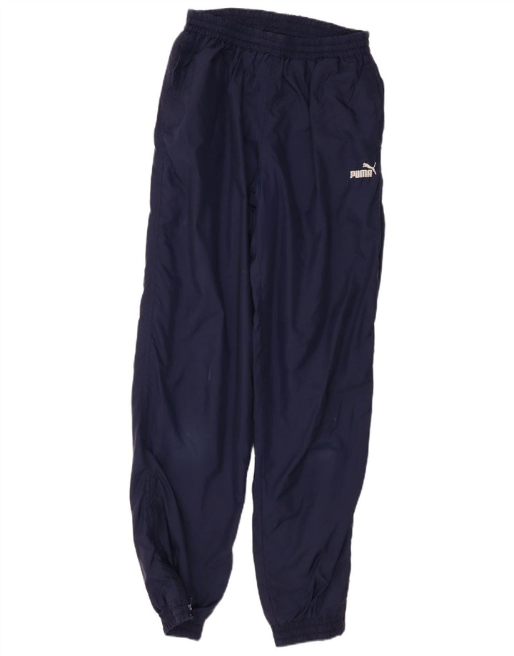 PUMA Boys Tracksuit Trousers Joggers 15-16 Years  Navy Blue Nylon