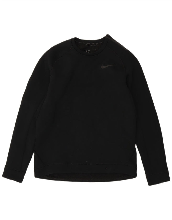 Nike Mens Therma-Fit Sweatshirt Jumper Large Black Polyester