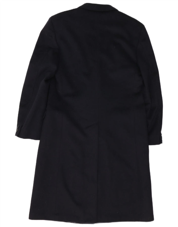 San Remo Mens Double Breasted Coat UK 38 Medium Navy Blue