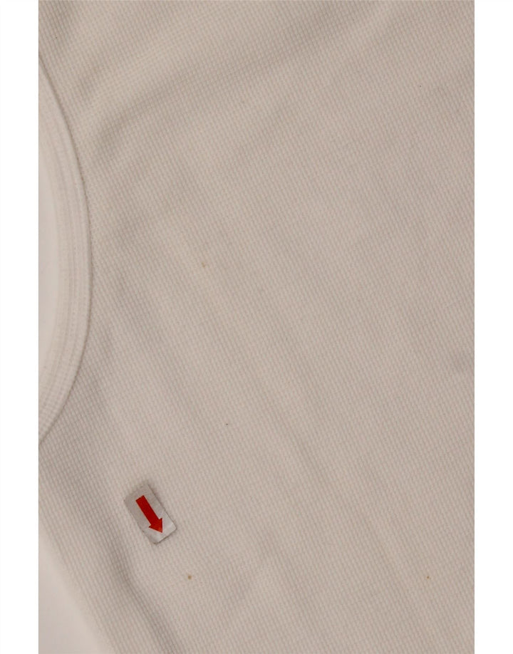 CHAMPION Girls Vest Top 13-14 Years XL White Cotton