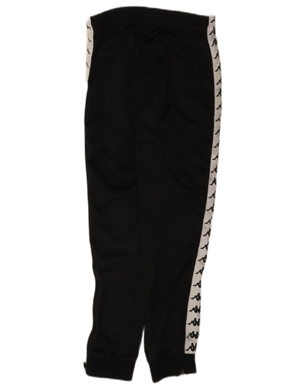 Kappa Boys Graphic Tracksuit Trousers Joggers 11-12 Years Black Colourblock