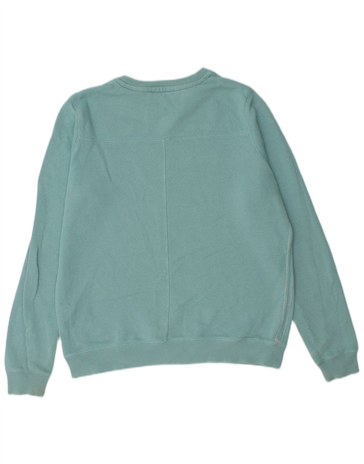 Fat Face Womens Graphic Crew Neck Jumper Sweater UK 12 Medium Blue