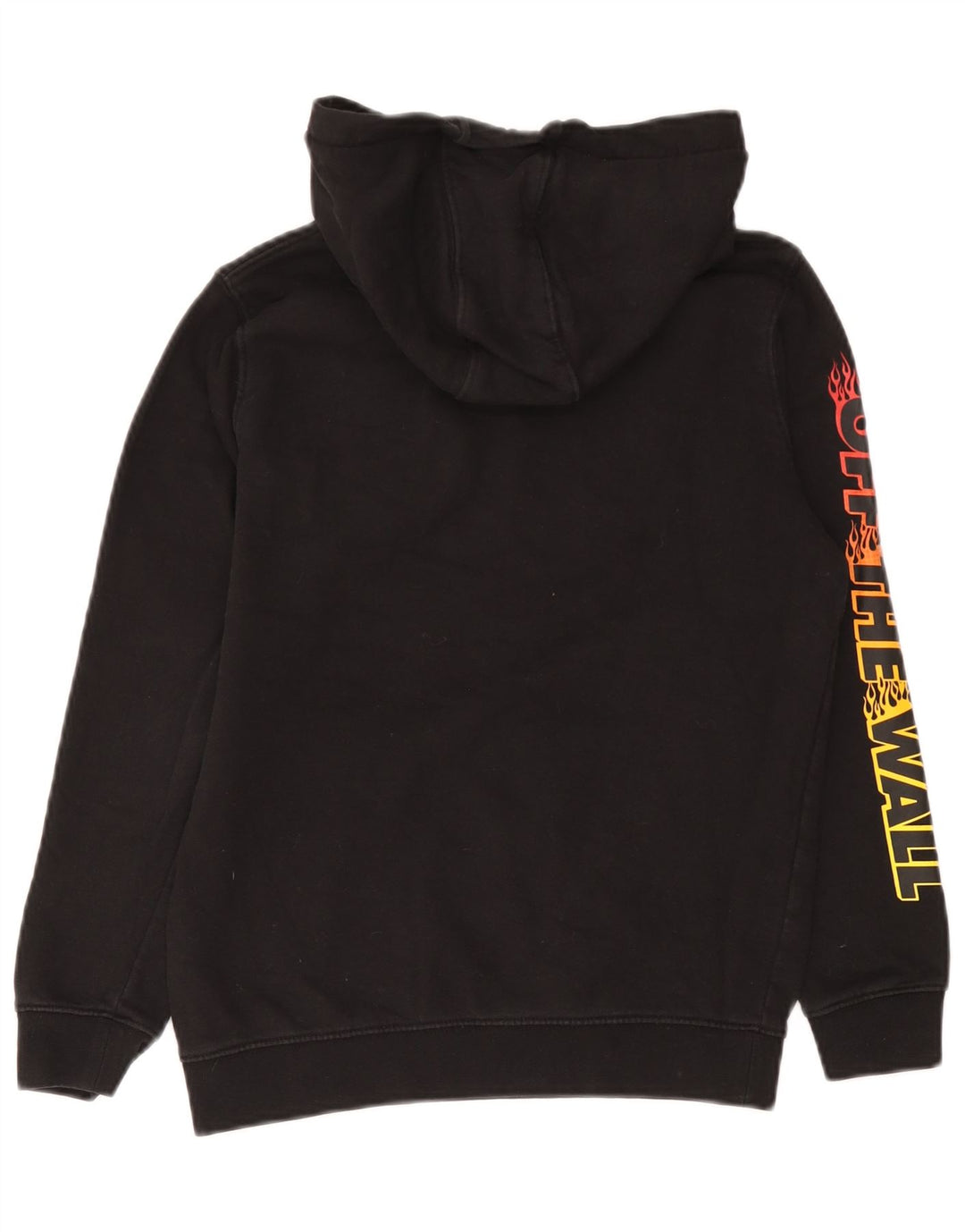 Vans Womens Graphic Hoodie Jumper UK 12 Medium Black