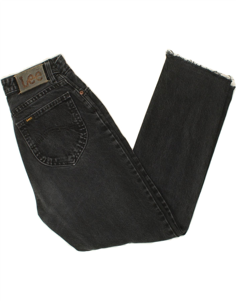 LEE Womens Straight Jeans W29 L26 Black Cotton | Vintage Lee | Thrift | Second-Hand Lee | Used Clothing | Messina Hembry 