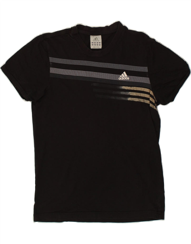 ADIDAS Mens Graphic T-Shirt Top Small Black Cotton | Vintage Adidas | Thrift | Second-Hand Adidas | Used Clothing | Messina Hembry 