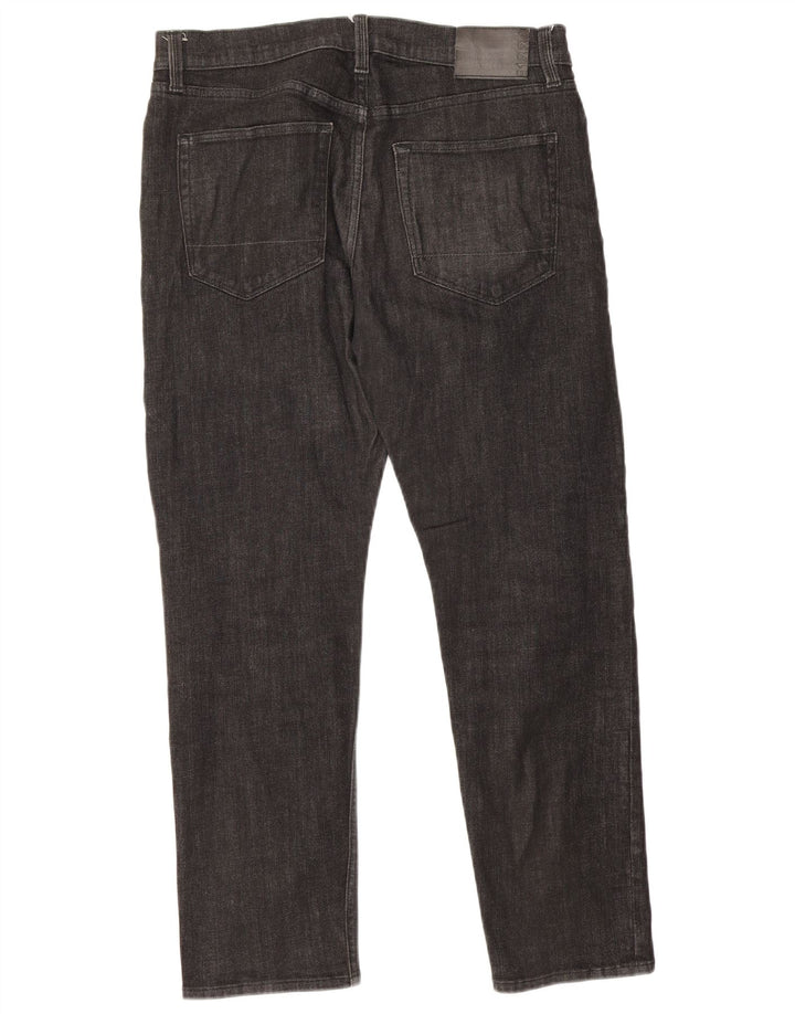 Marks & Spencer Mens Tapered Jeans W34 L29 Navy Blue Cotton