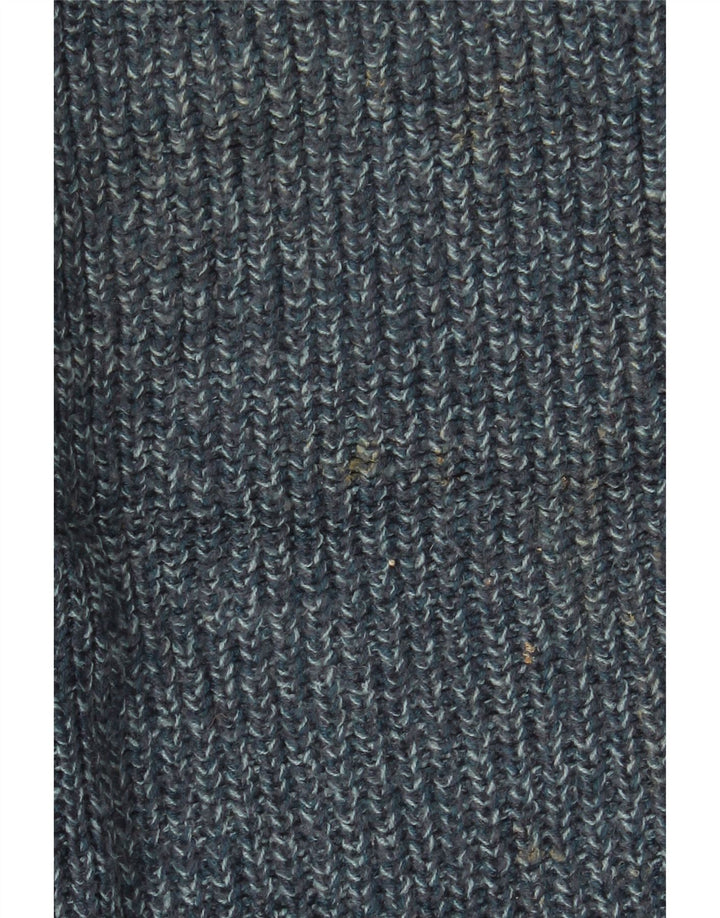 Marks & Spencer Mens Crew Neck Jumper Sweater 2XL Blue Flecked Acrylic