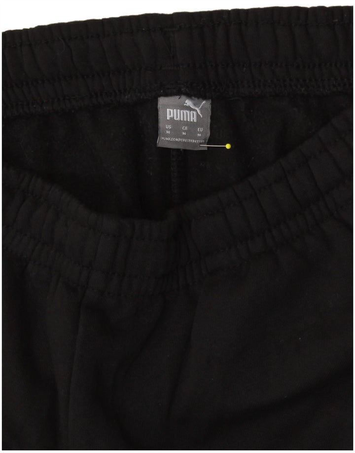 PUMA Womens Graphic Tracksuit Trousers Joggers UK 14 Medium  Black