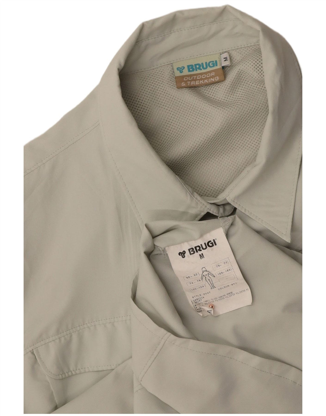 BRUGI Womens Shirt UK 14 Medium Grey Polyester