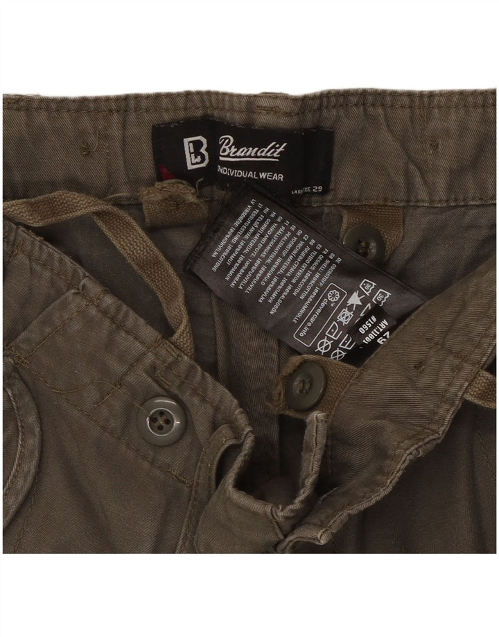 Brandit Womens Cargo Cargo Trousers W29 L29 Khaki Cotton