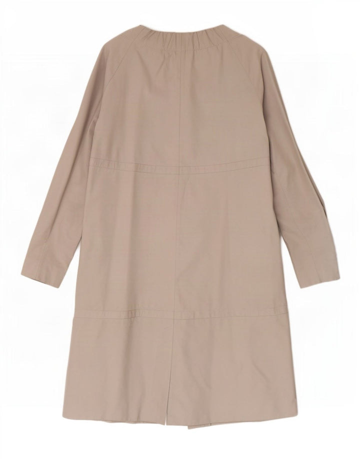 Vintage Womens Overcoat IT 44 Medium Beige