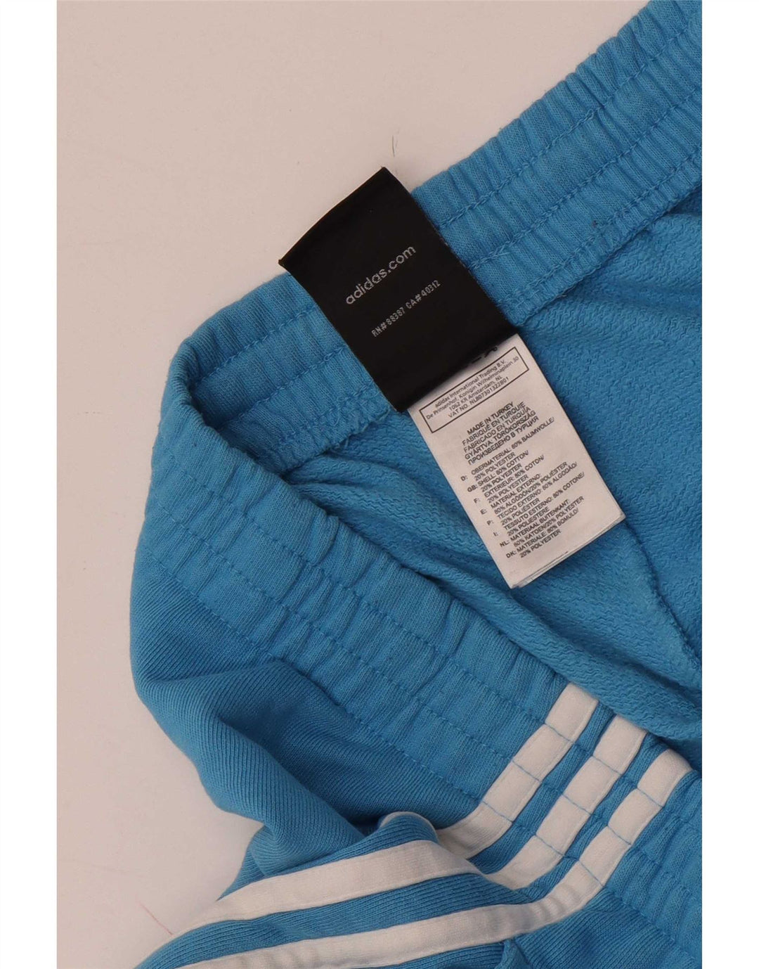 Adidas Mens Tracksuit Trousers Joggers Large Blue Cotton