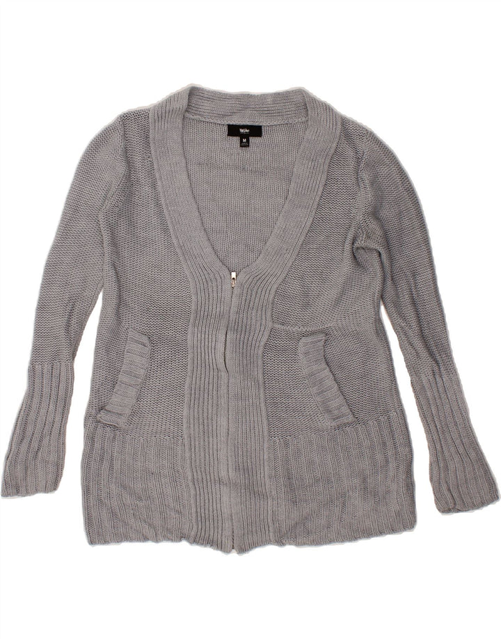 MOSSIMO Womens Cardigan Sweater UK 14 Medium Grey Acrylic Vintage Mossimo and Second-Hand Mossimo from Messina Hembry 