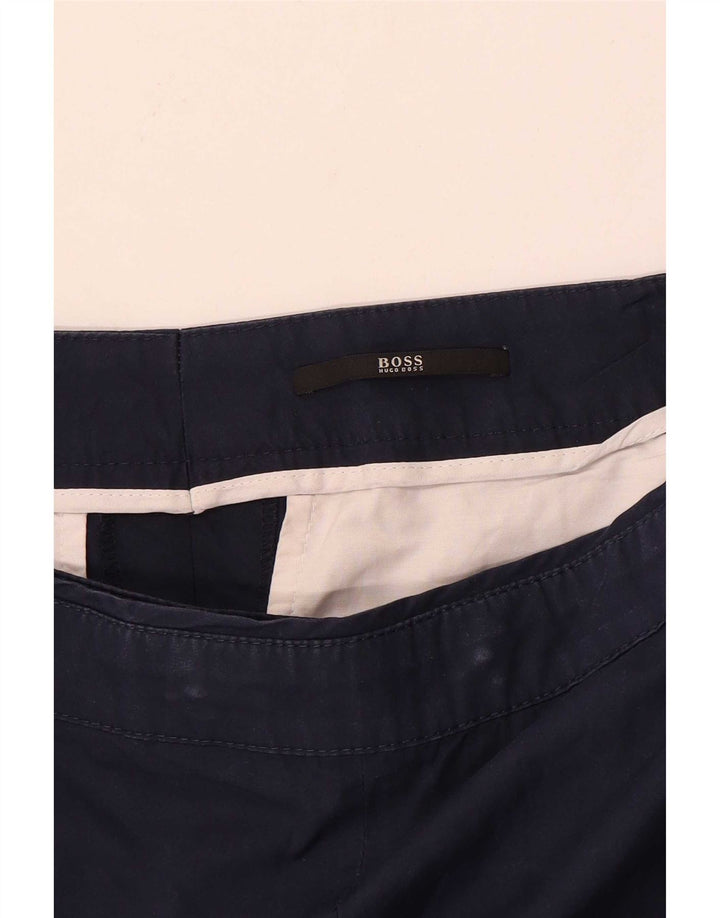 Hugo Boss Womens Chino Shorts Large W32 Navy Blue