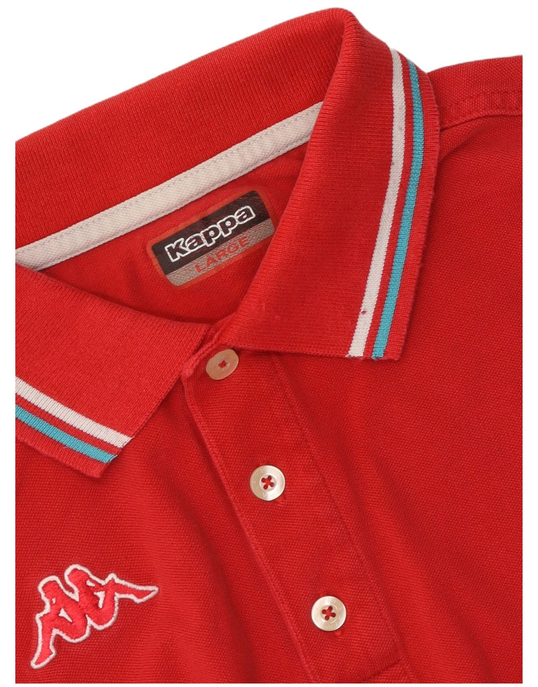 Kappa Mens Polo Shirt Large Red