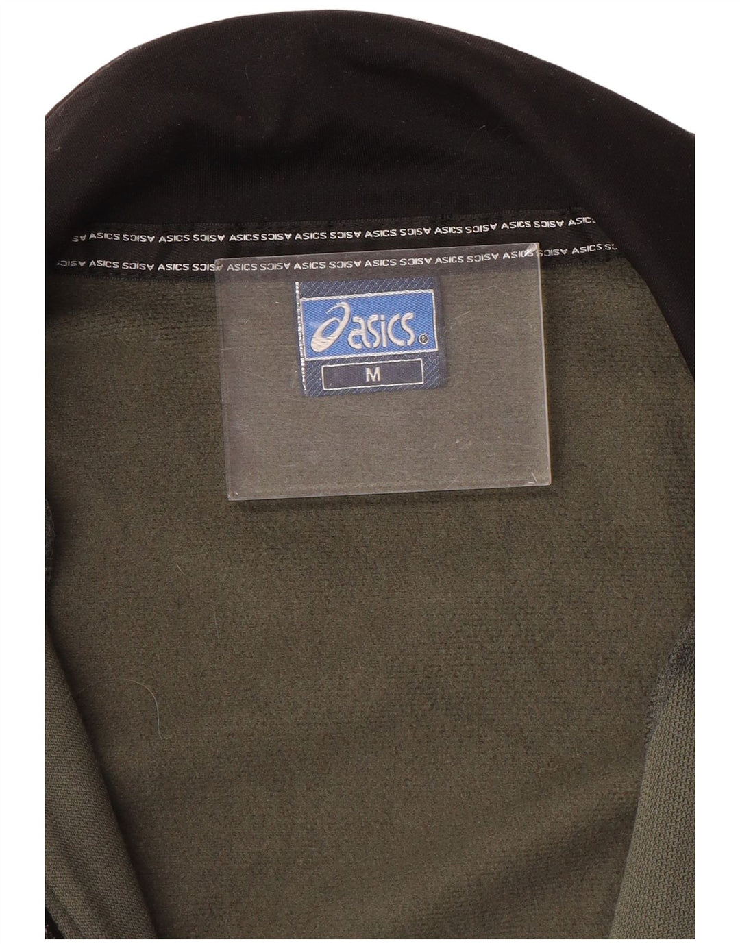 ASICS Womens Loose Fit Tracksuit Top Jacket UK 14 Medium Khaki