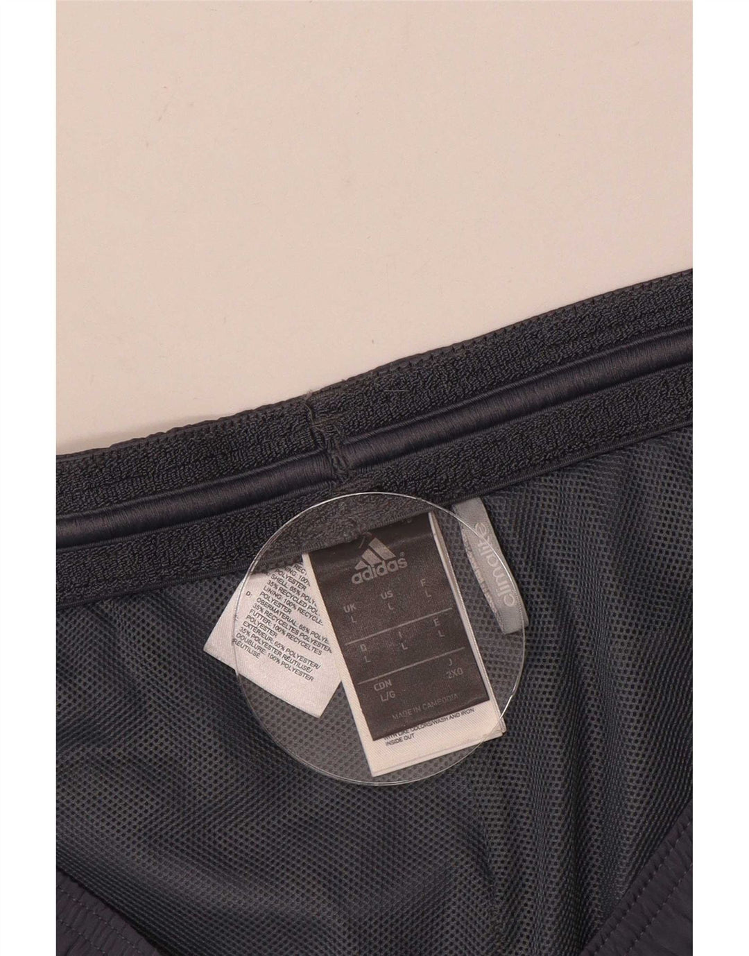 Adidas Mens Climalite Sport Shorts Large Grey Polyester