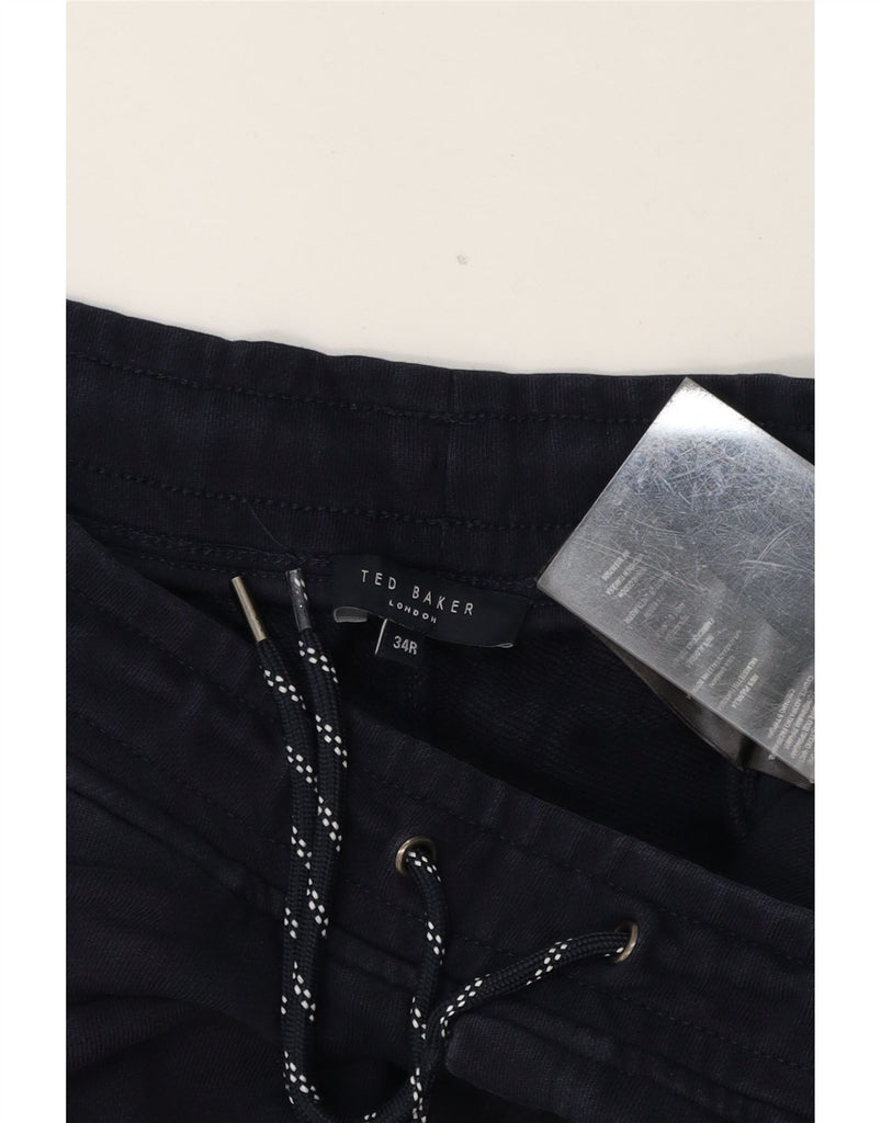 TED BAKER Mens Tracksuit Trousers Joggers Large  Navy Blue Cotton Vintage Ted Baker and Second-Hand Ted Baker from Messina Hembry 