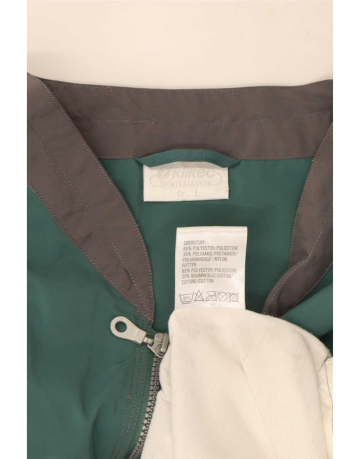 Killtec Mens Gilet UK 40 Large Green Colourblock Polyester