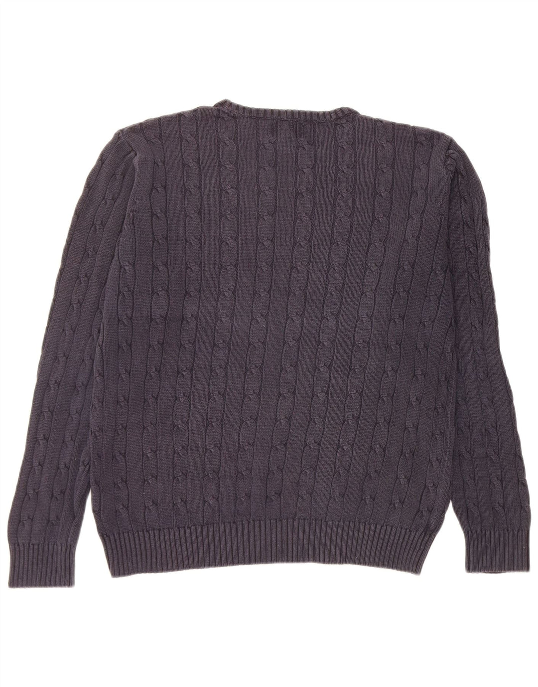 Marks & Spencer Mens Blue Harbour Crew Neck Jumper Sweater Large Navy Blue