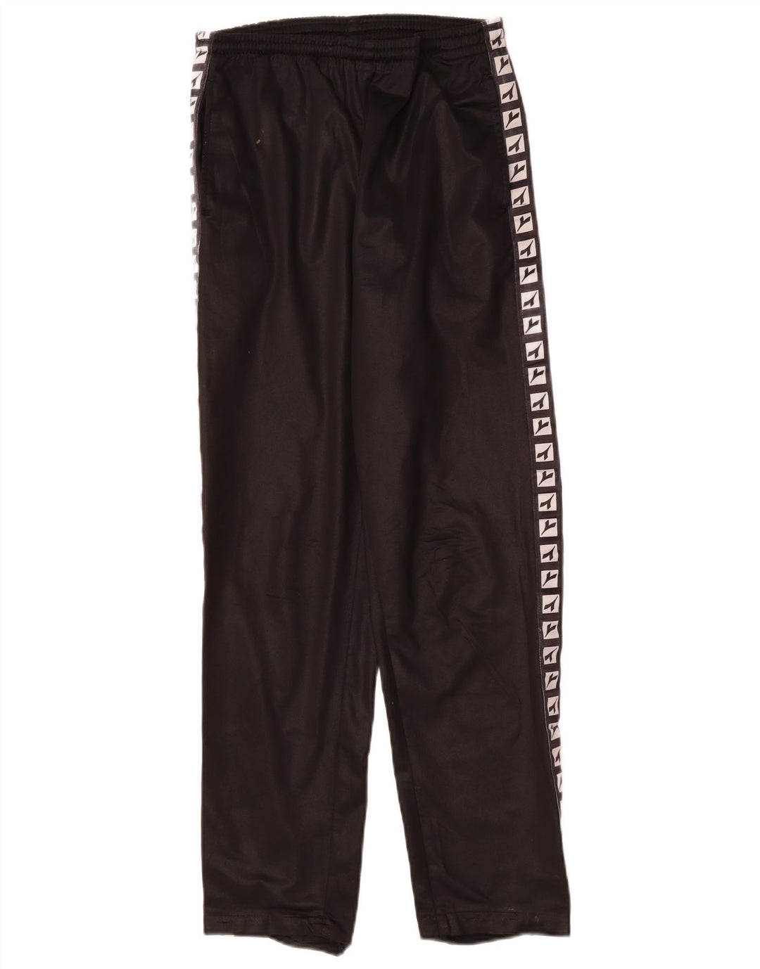 DIADORA Womens Oversized Graphic Full Tracksuit UK 10 Small Black