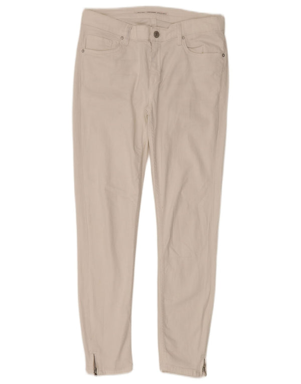 Zara Womens Crop Skinny Jeans EU 38 Small W30 L28 White