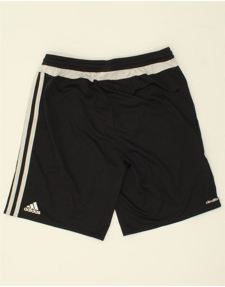 ADIDAS Boys Climalite Sport Shorts 13-14 Years Black Polyester Vintage Adidas and Second-Hand Adidas from Messina Hembry 