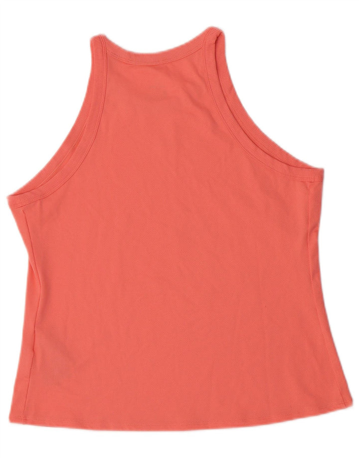 Nike Womens Dri Fit Vest Top UK 14 Large Pink Polyester