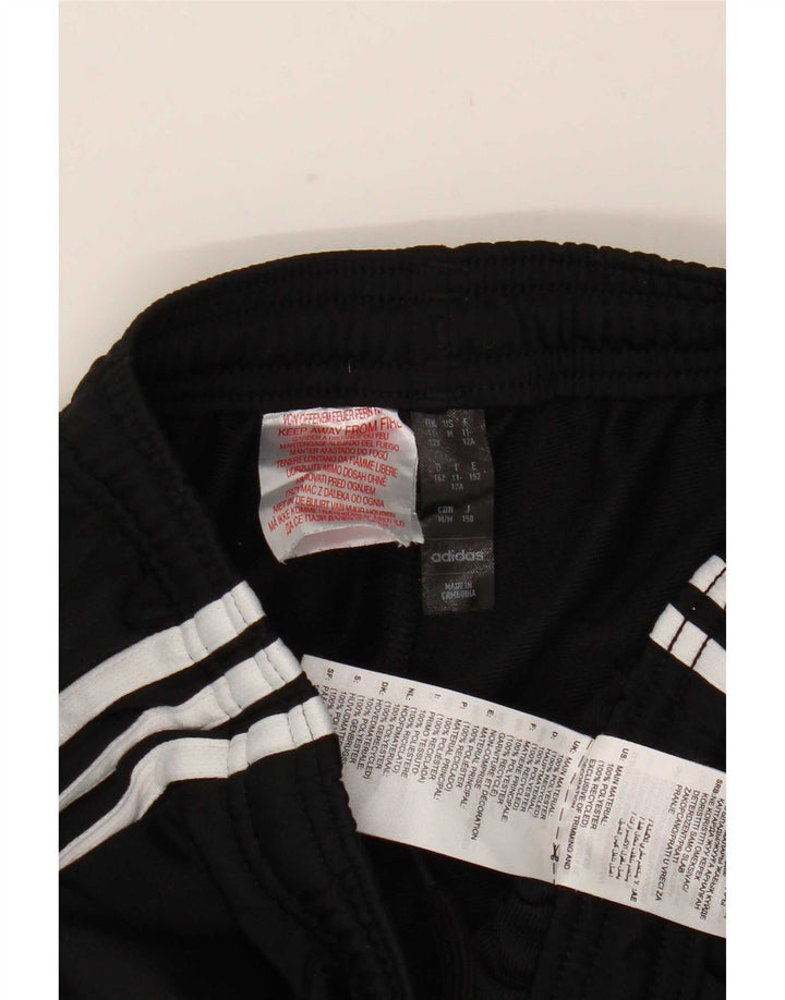 Adidas Girls Tracksuit Trousers 11-12 Years Black Polyester