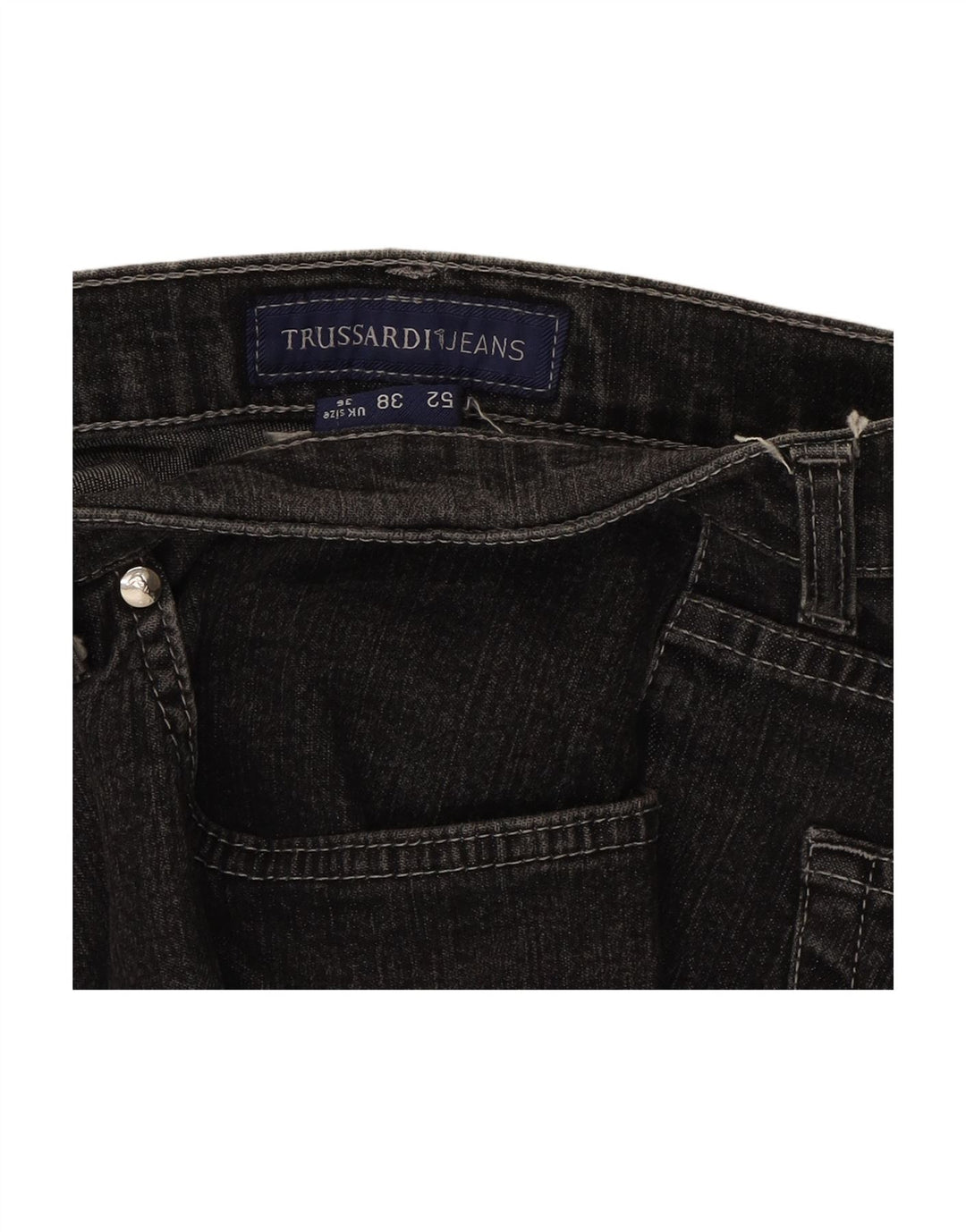 TRUSSARDI Womens Slim Jeans W36 L26 Black Cotton