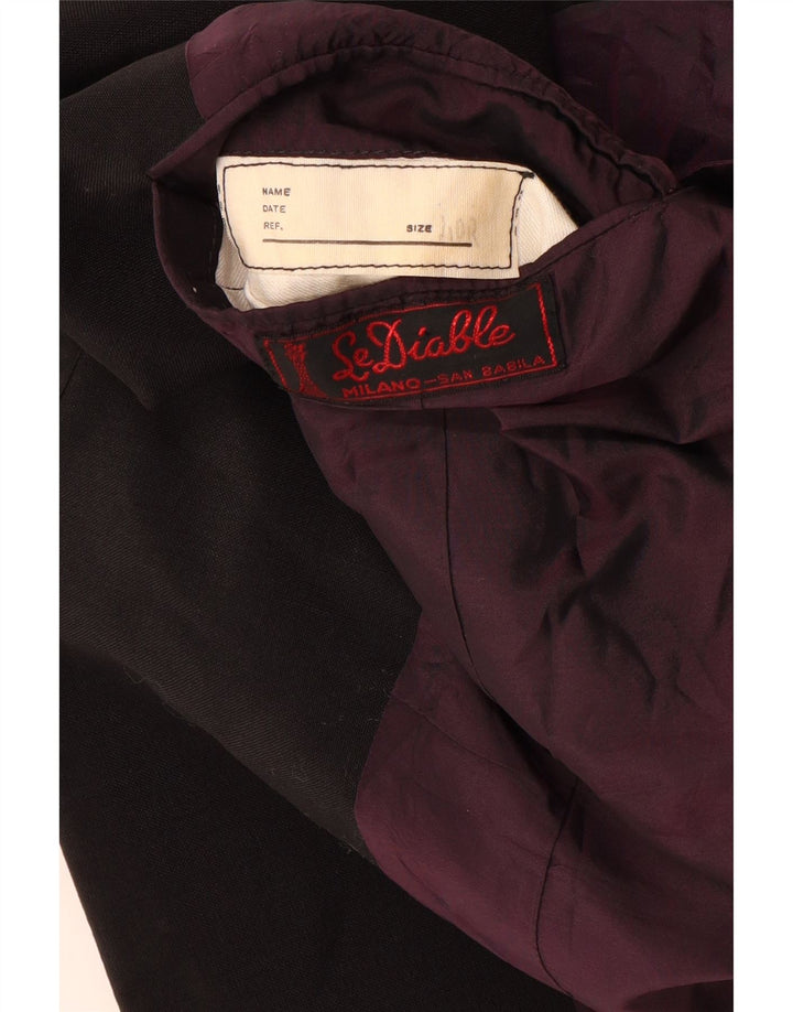 San Babila Mens Milano 1 Button Blazer Jacket UK 40 Large Black