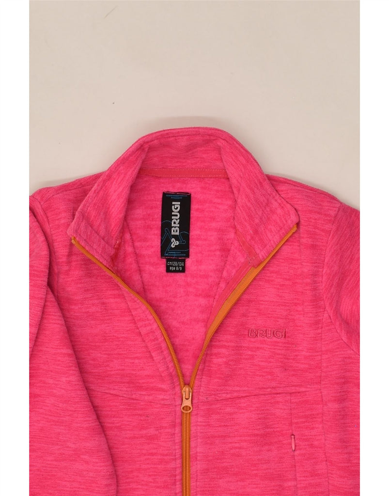 BRUGI Girls Fleece Jacket 8-9 Years Pink | Vintage Brugi | Thrift | Second-Hand Brugi | Used Clothing | Messina Hembry 