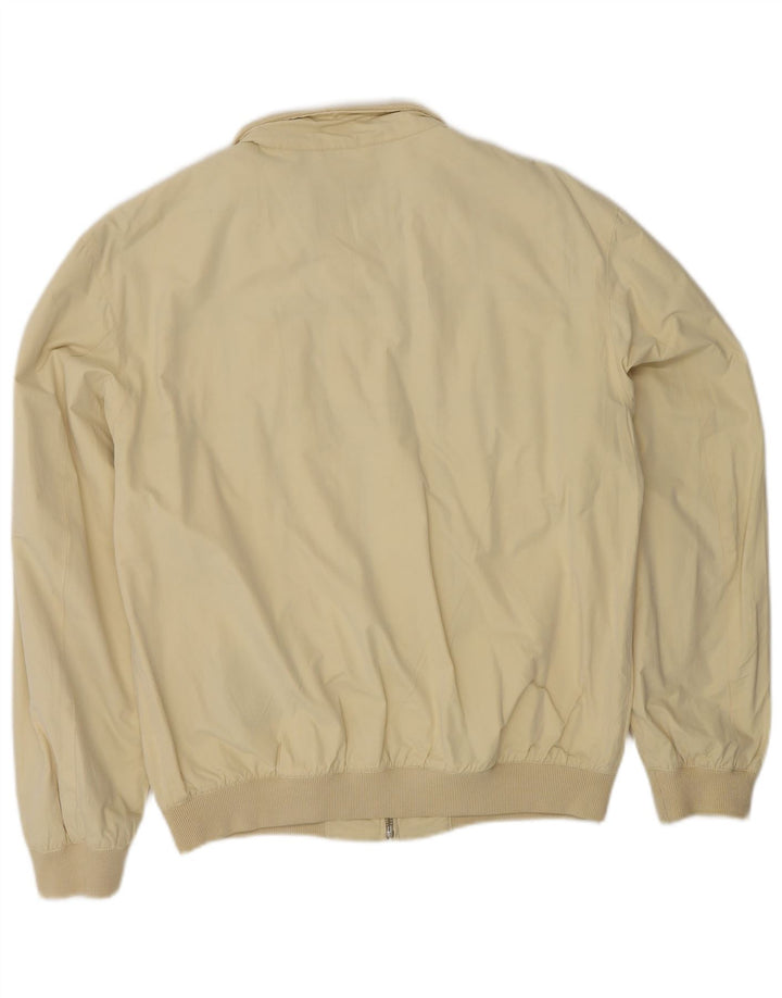 Brooksfield Mens Bomber Jacket IT 46 Small Beige Polyester