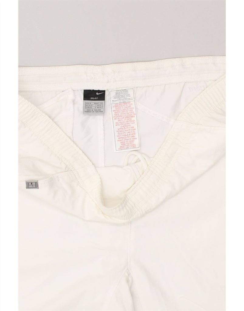 NIKE Mens Dri Fit Sport Shorts Medium White Cotton | Vintage Nike | Thrift | Second-Hand Nike | Used Clothing | Messina Hembry 