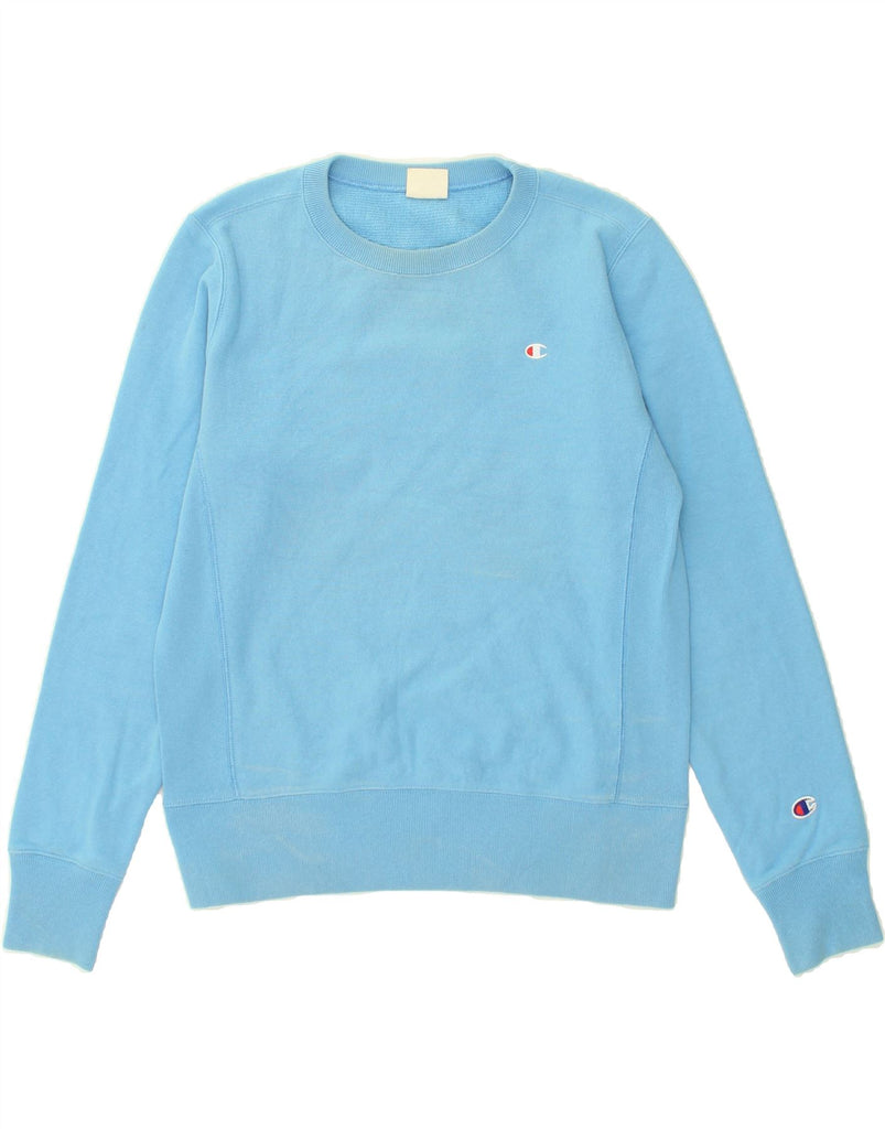 CHAMPION Mens Sweatshirt Jumper Medium Blue Cotton | Vintage Champion | Thrift | Second-Hand Champion | Used Clothing | Messina Hembry 