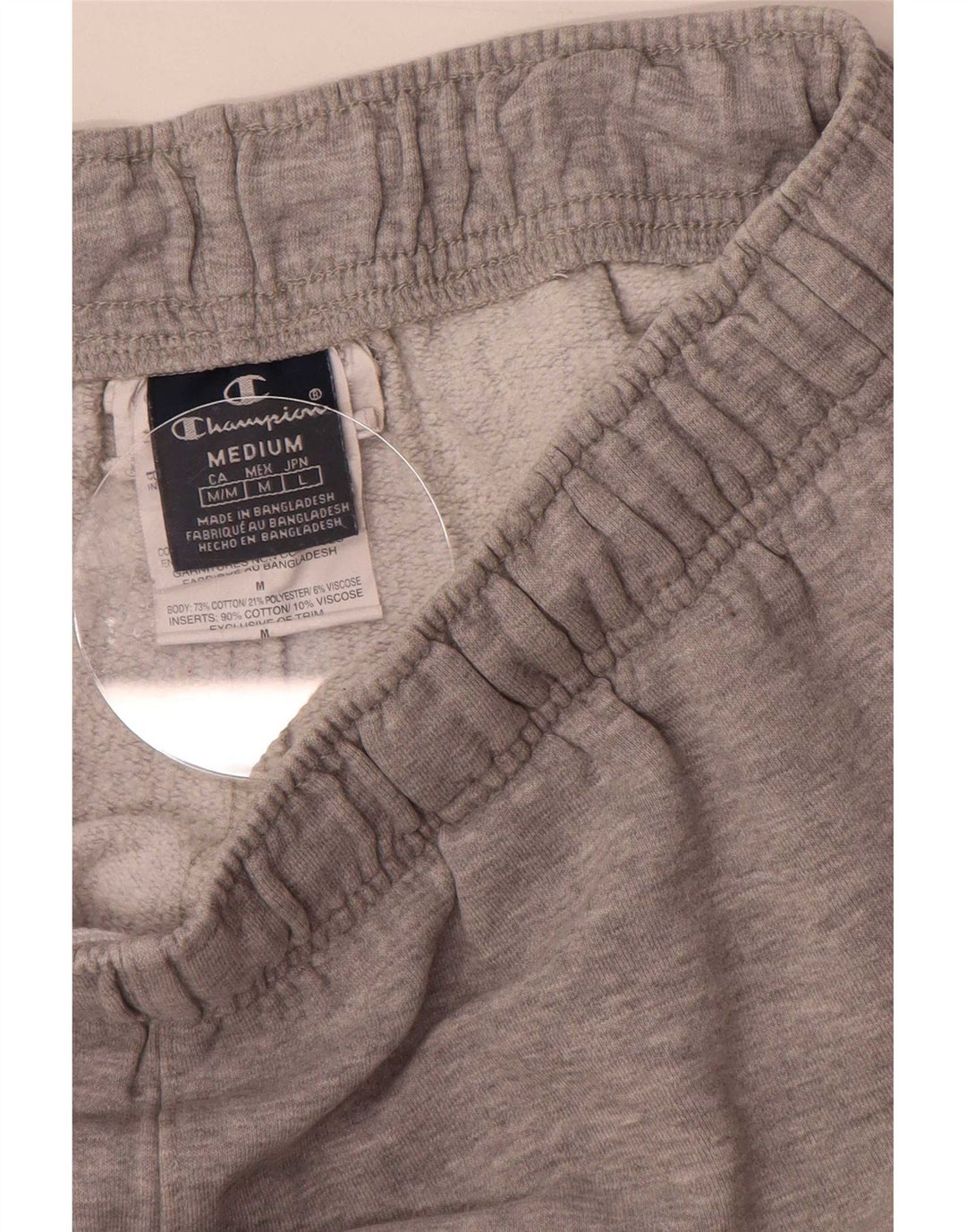 Champion Mens Graphic Sport Shorts Medium Grey Cotton