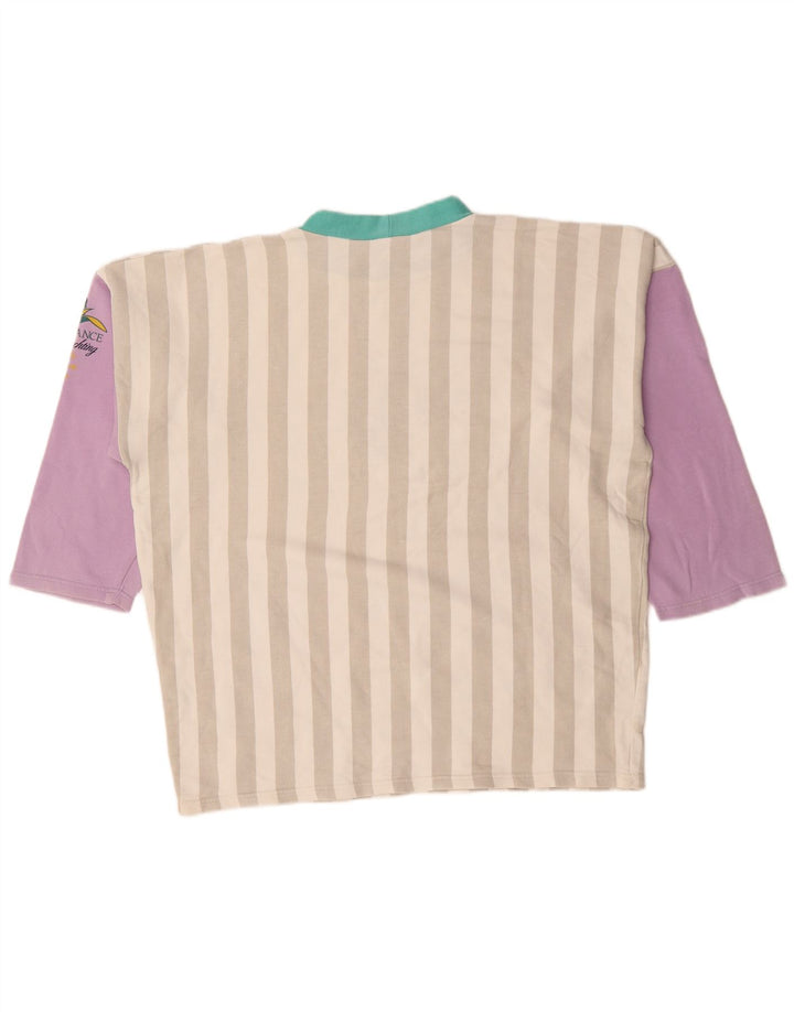Endurance Womens Graphic Top Long Sleeve UK 18 XL Multicoloured Striped