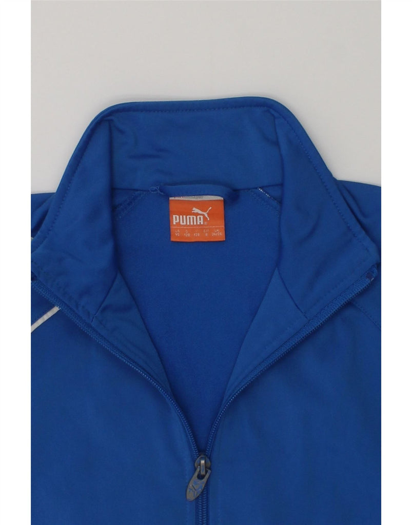 PUMA Boys Tracksuit Top Jacket 7-8 Years Blue | Vintage Puma | Thrift | Second-Hand Puma | Used Clothing | Messina Hembry 